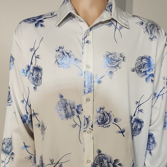 Floral Button-Up Shirt - Picture 3 of 6